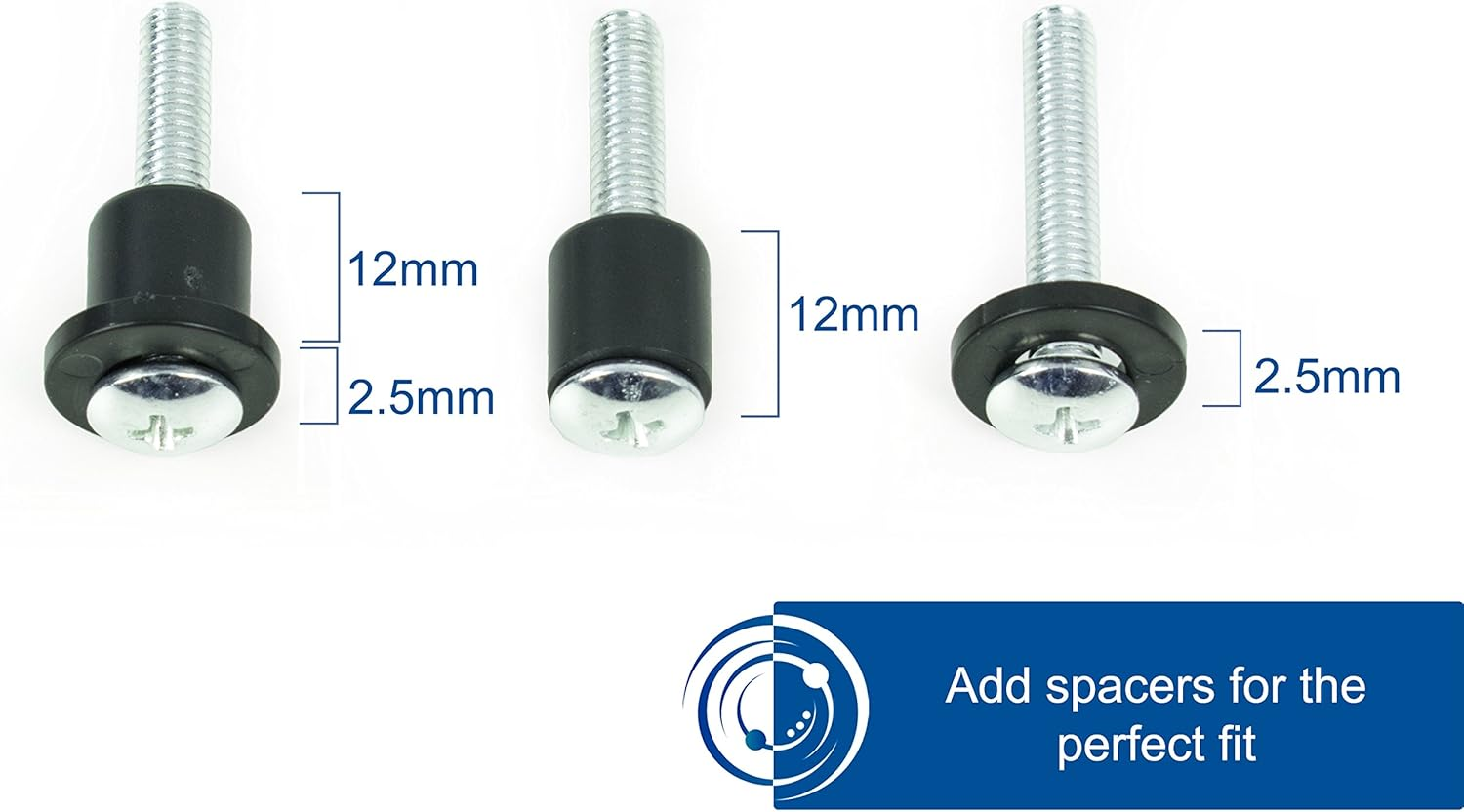 VIVO M4 M5 M6 M8 Universal TV and Monitor Mounting Vesa Hardware Kit Set, Includes Screws, Washers, Spacers, Assortment Pack, Fits Most Screens up to 80 Inches (Mount-Tvware) image number 4