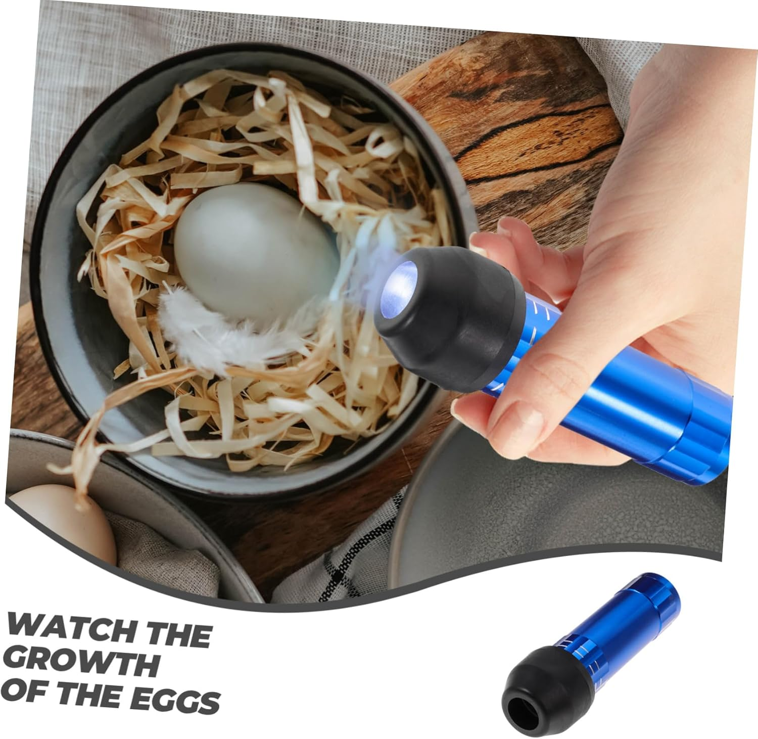 Egg Candler Torch for Egg Testing Flashlight Tester Professional Candler Incubation Candling Lamp Random Color image number 3