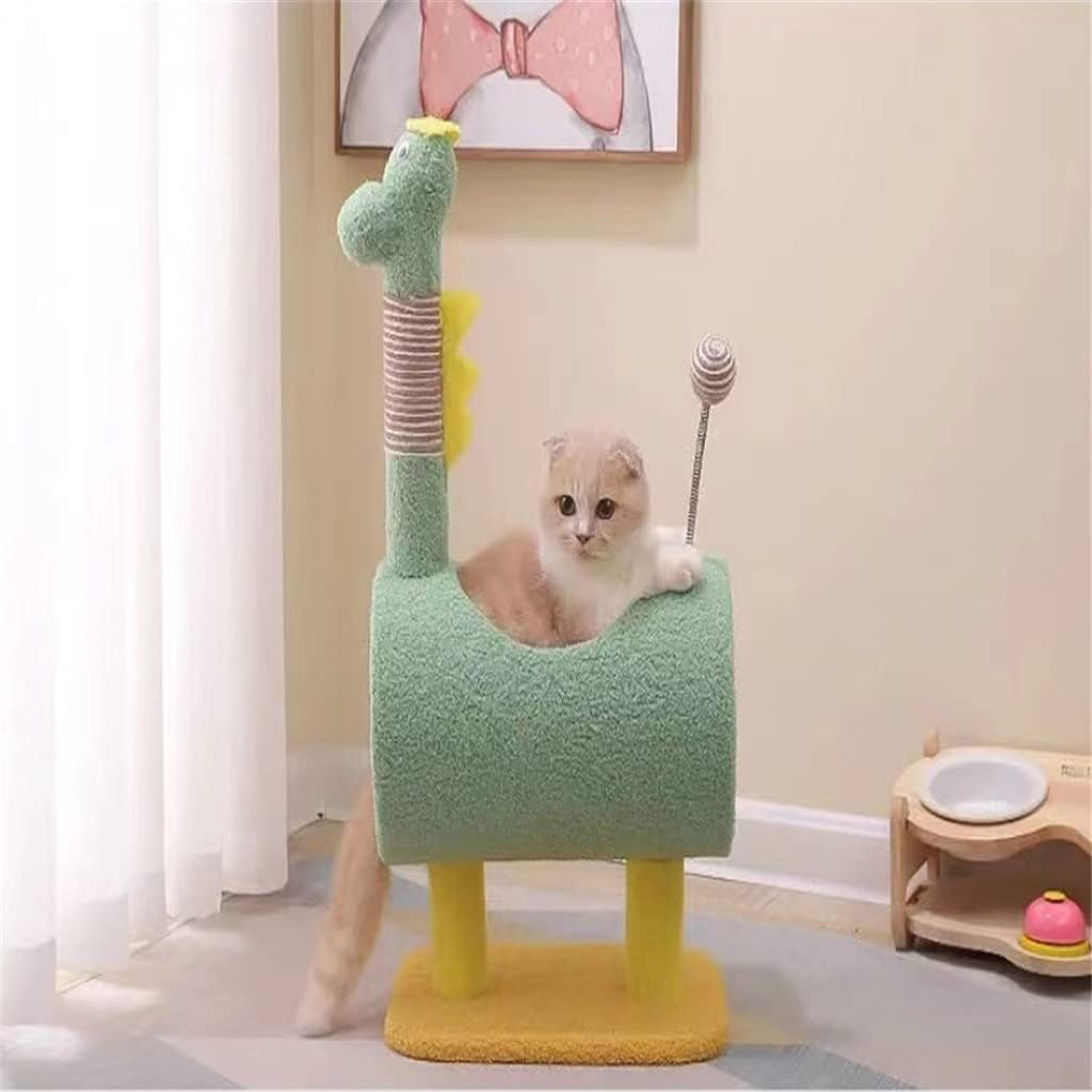 Cute Cats Scratcher Climbing Tree Cats Climbing Frame Scratching Post Pet Activity Furniture Play House for Kitty Kitten image number 1