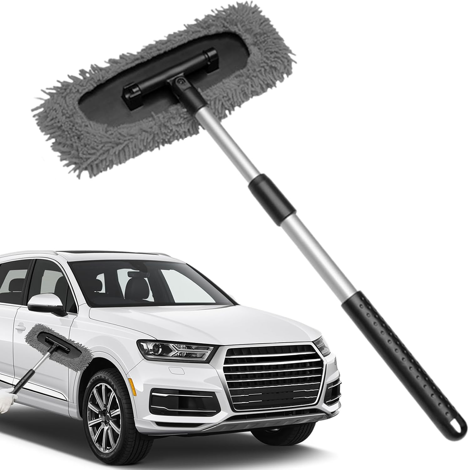 Car Windshield Cleaner Tool - Frost Removal Telescopic | Car Wash Mop | for Floors Truck Automotive Window Cleaning Wash Glass Detailing