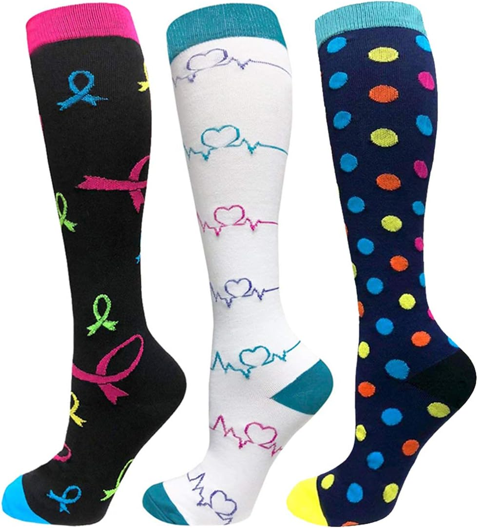 Compression Socks Women and Mens Best Stockings for Running Medical Athletic Edema Diabetic Varicose Veins Travel Pregnancy Shin Splints