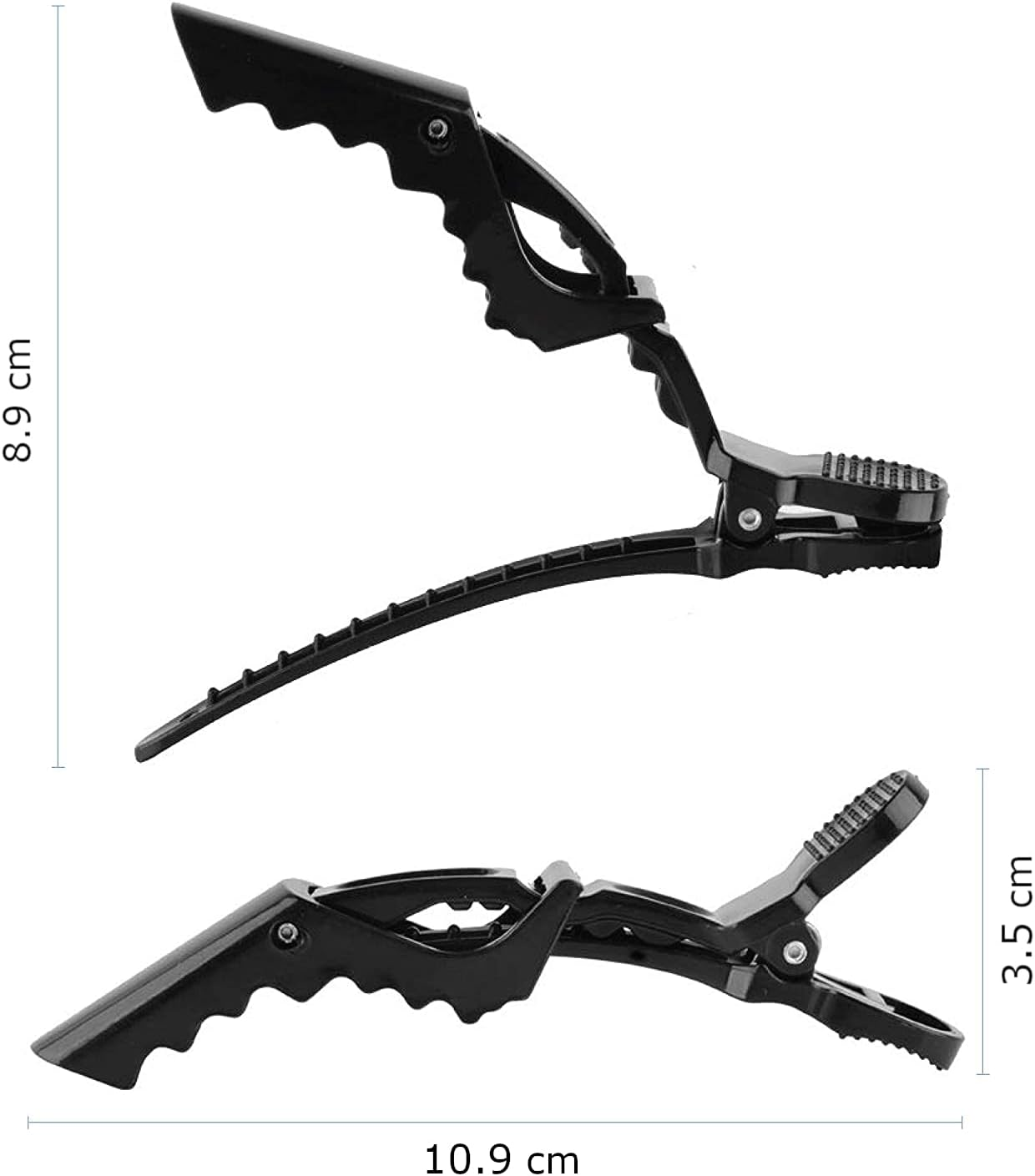 18 Pcs Professional Crocodile Plastic Hair Clips. Women'S Styling Hair Clip Barrettes. Durable Sectioning Clamps with Non-Slip Grip & Wide Gator Teeth for Easy Styling of Thick/Thin Hair. image number 5