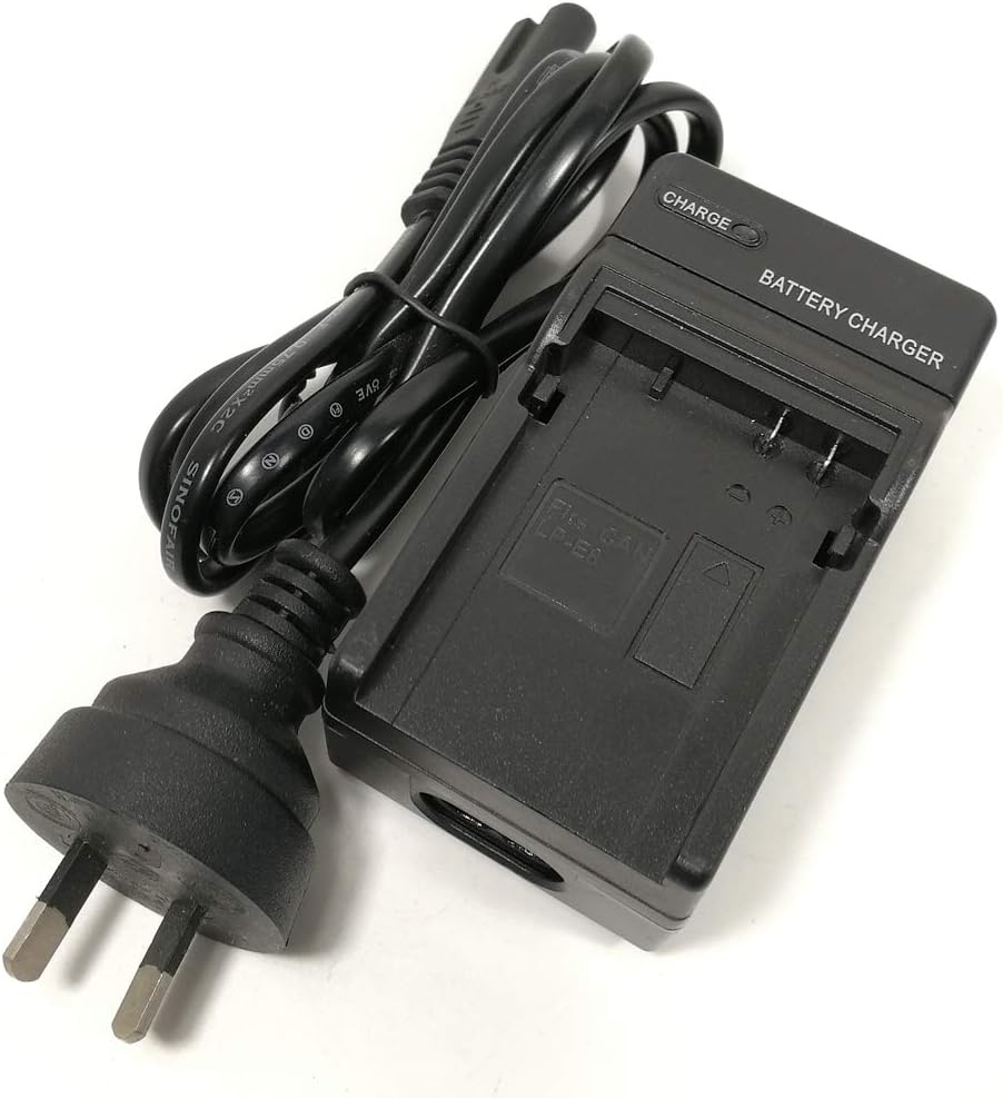 Single AC/DC Mains/Car Battery Charger for Canon LP-E8 LPE8 LC-E8E, EOS 700D 550D 600D 650D, Rebel T2I, T3I, T4I, T5I, Kiss X5, EOS Kiss X6I Camera