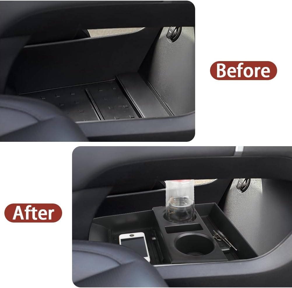 For 2024 Hyundai Santa Fe Insert Glove Pallet Organizer Center Console Armrest Storage Box Tray Santa Fe 2024 Accessories (2024 Santa Fe Lower Console Tray) image number 5
