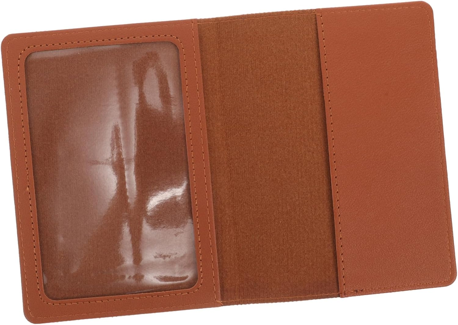 GAXIRE Travel Passport Holder Pu Leather RFID Blocking Card Holder Case with Zipper Pocket for Men Women Family Travel Document Organizer Brown image number 5