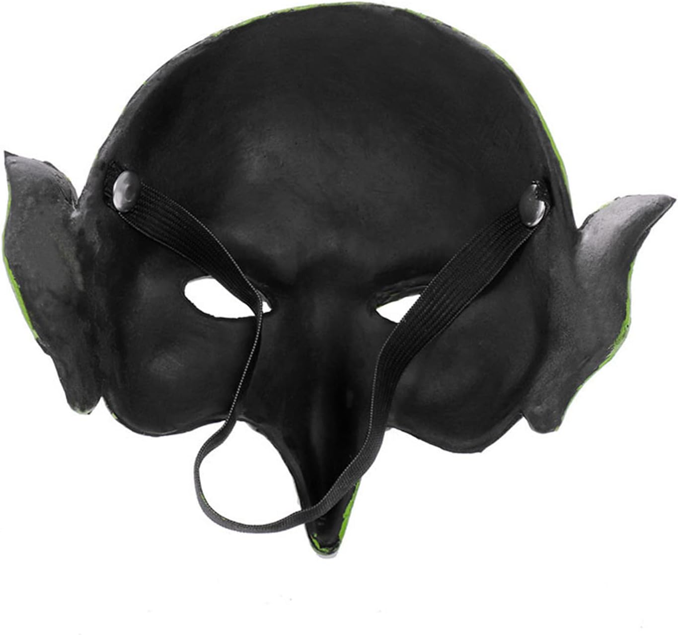 TINAYAUE Scary Witch Mask with Elastic Band Green Face Goblin Elf Ears Cosplay Fancy Costume Mask Horror Halloween Masks Carnival Dress up Themed Party Prank Stage Props image number 4
