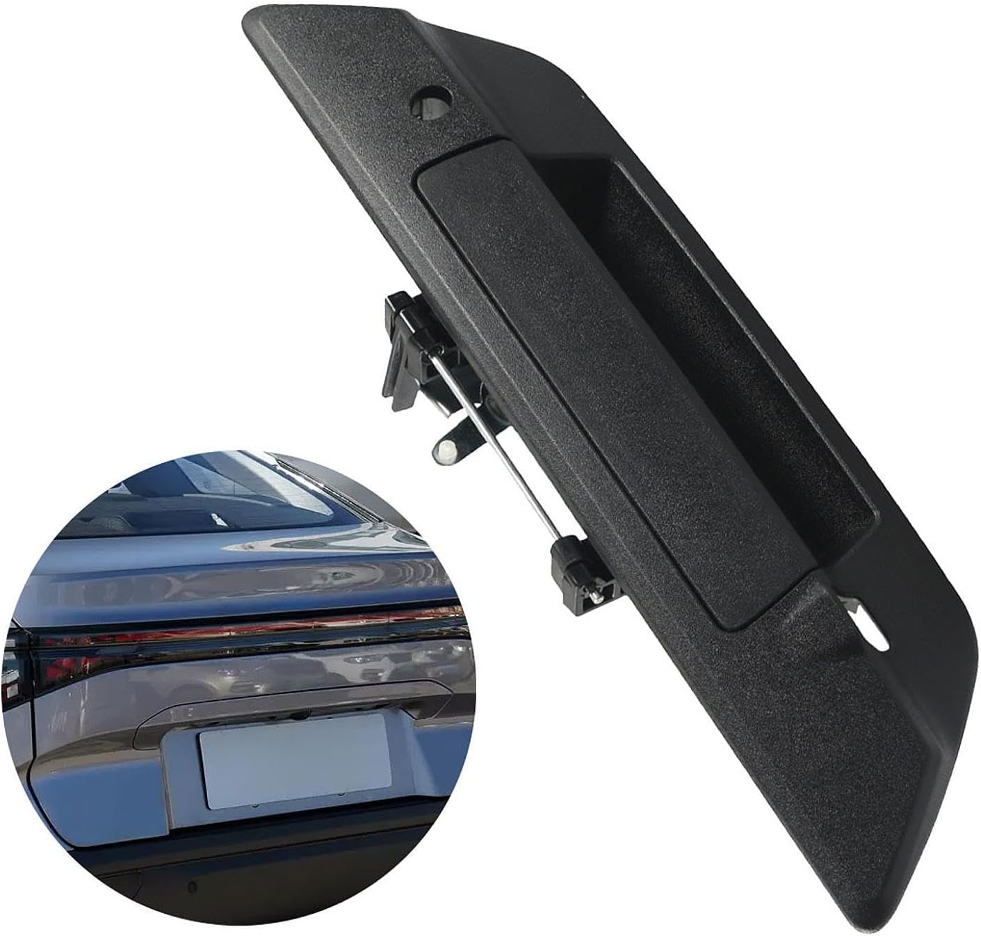 Mqetly Tailgate Door Handle 69090-0K090 Vehicles Tail Gate Handle Car Part 69090-0K110 69090-0K100 for Hilux Revo 2015-2018, Black image number 2