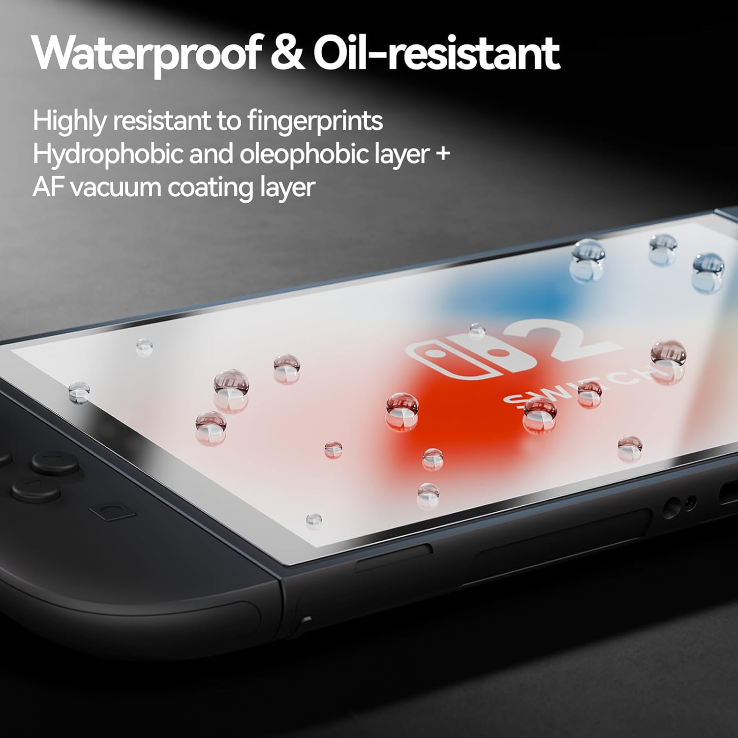 Geekshare Anti-Glare Tempered Glass Screen Protector for Switch 2(2025) AR Coating HD Clear Anti-Reflective, 9H Hardness, Bubble-Free, Ultra-Thin, Scratch Resistant - 2 Pack image number 1