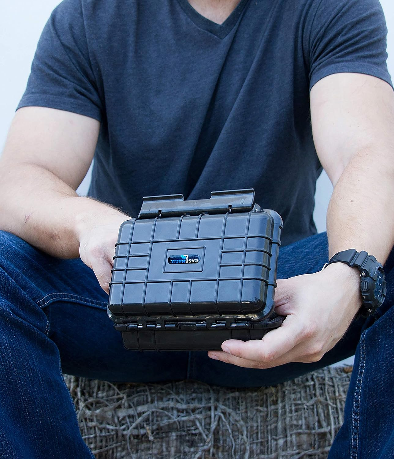 CASEMATIX Graded Card Storage Box - Sports Trading Case Compatible with up to 3 BGS 5 PSA Slabs - Airtight, Waterproof with Moisture and Dust Protection image number 2