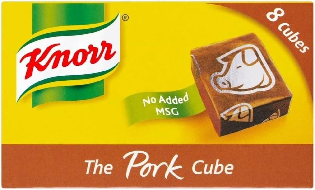 Knorr Stock Cubes Pork (8X10G) - Pack of 2