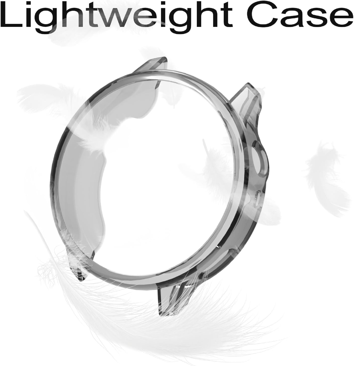 GIOPUEY Case Compatible with Garmin Venu 4 41 Mm, Pack of 2, Soft TPU, Shock Resistant Cover - Transparent + Transparent image number 2