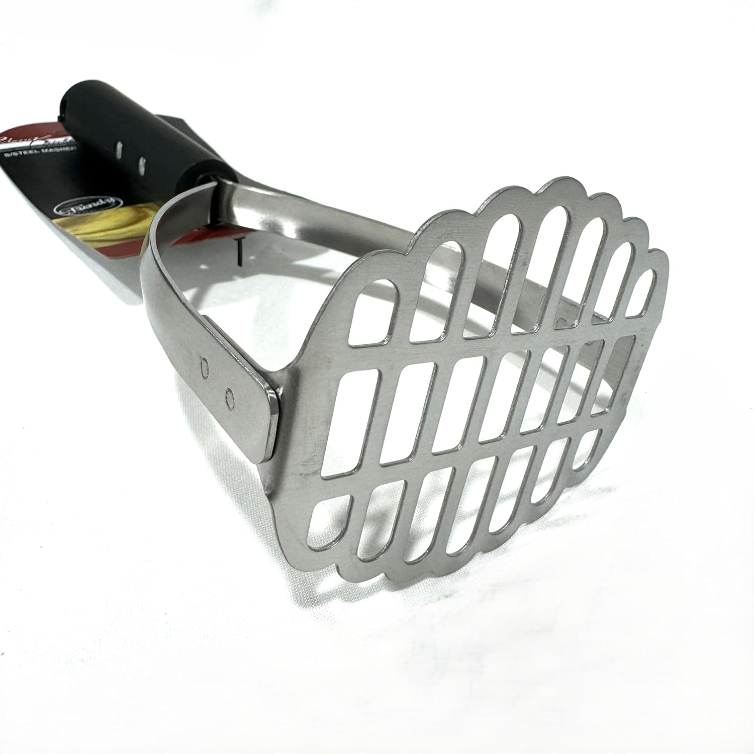 LYLAC Homeware Stainless Steel Masher with Plastic Handle, 25 X 9 X8 CM image number 3