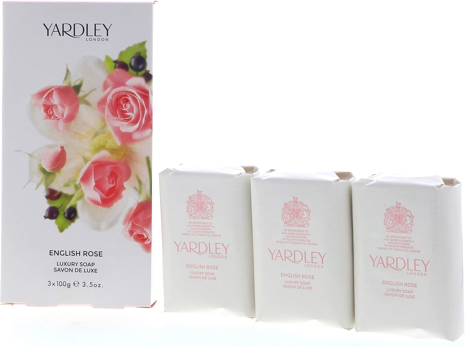Yardley English Rose Luxury Soap, 100G (Pack of 3)