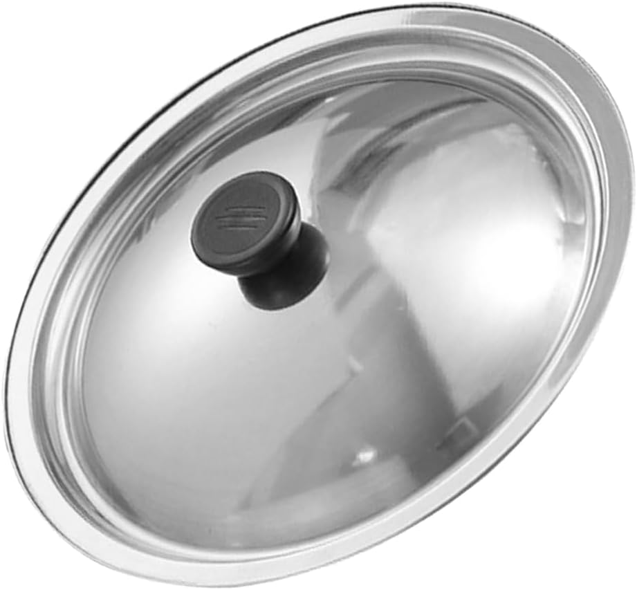 Stainless Steel Universal Pot Lid with Bakelite Knob, 18Cm Replacement Cover for Saucepan, Frying Pan, Skillet, Spice Pot, and Small Bowls image number 4