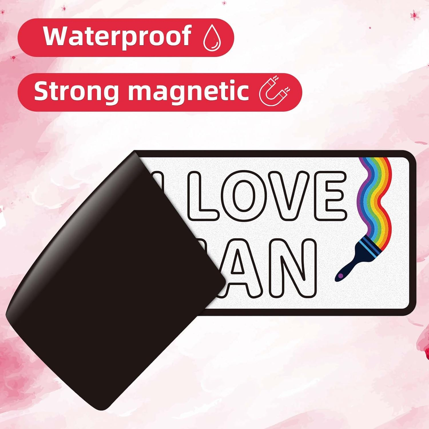 BOXOB 10Pcs Funny Gay Bumper Stickers, Waterproof Funny Car Magnets Gay Stickers LGBT Magnetic Bumper Decals Reflective Rainbow Car Decals for Vehicles and Trucks image number 6