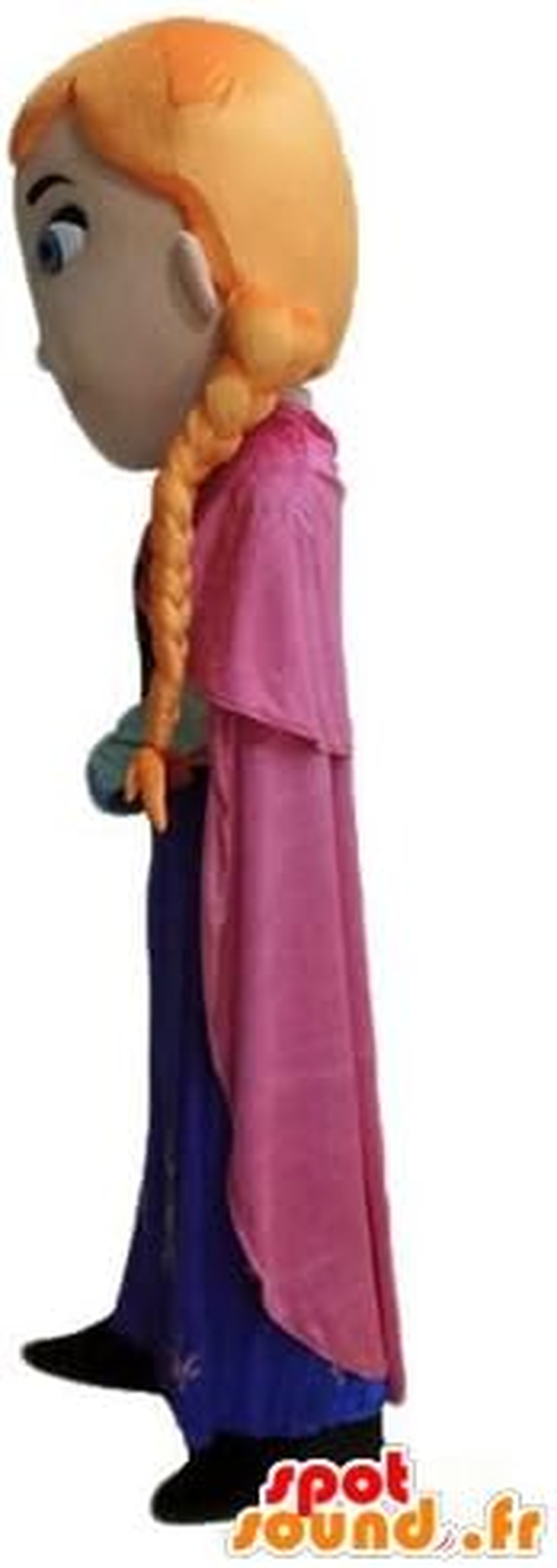 Spotsound Amazon Mascot Red-Haired Girl, Princess with Braids