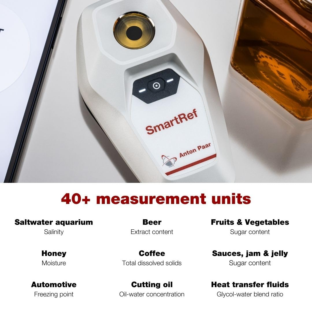 Smartref by Anton Paar - Digital Refractometer - Sugar, Brix, Salinity, Plato, Specific Gravity (SG) image number 2