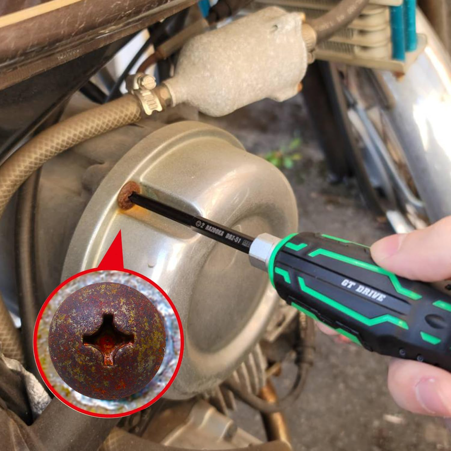 Rapid Screw Extractor/Remover Kit for Damaged Phillips Screws. ENGINEER DZ-76 image number 4