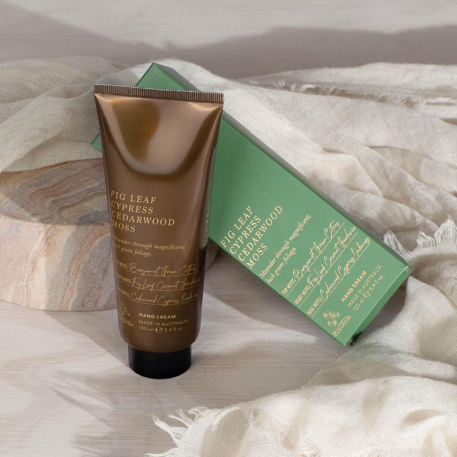 Urban Rituelle Apotheca Hand Cream, 100Ml - Fig Leaf, Cypress, Cedarwood & Moss, Nourishing, Fast-Absorbing & Botanical Moisturiser for Dry Hands, Earthy, Green & Refreshing Scented Skincare