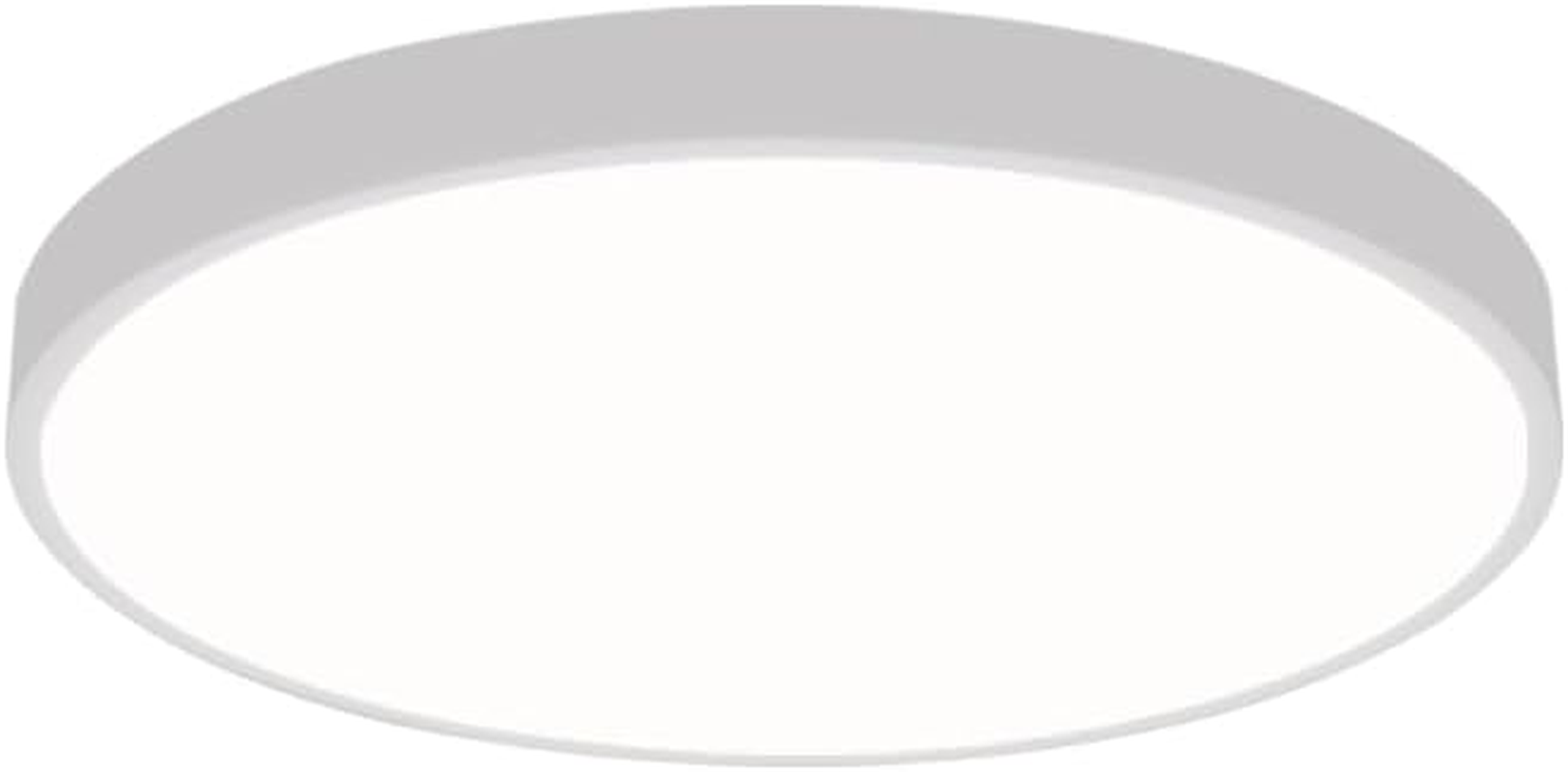 EMITTO Ceiling Light LED Pedant Lights Fixture Ultra-Thin 5CM 3-Colour for Bedroom Living Room Kitchen Lighting Modern Lamp Flush Surface Mount 60W White Shade