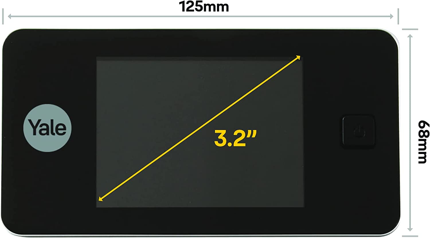 Yale 45-0500-1432-00-60-1 Digital Door Viewer, Weatherproof, 110 Angle, LCD Screen, Live View, Silver image number 4