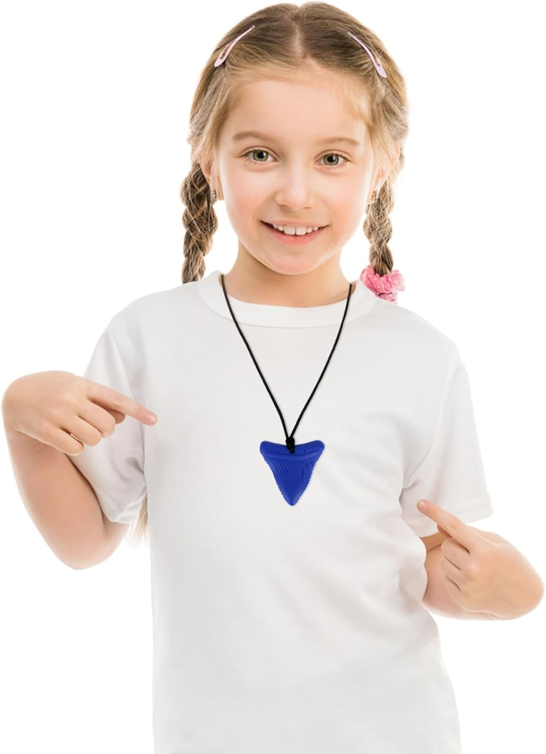 Chew Necklace for Sensory Kids & Adults - 3 Pack Silicone Chewy Necklaces for Autism, ADHD, Anxiety - Safe, Stylish, and Durable image number 6