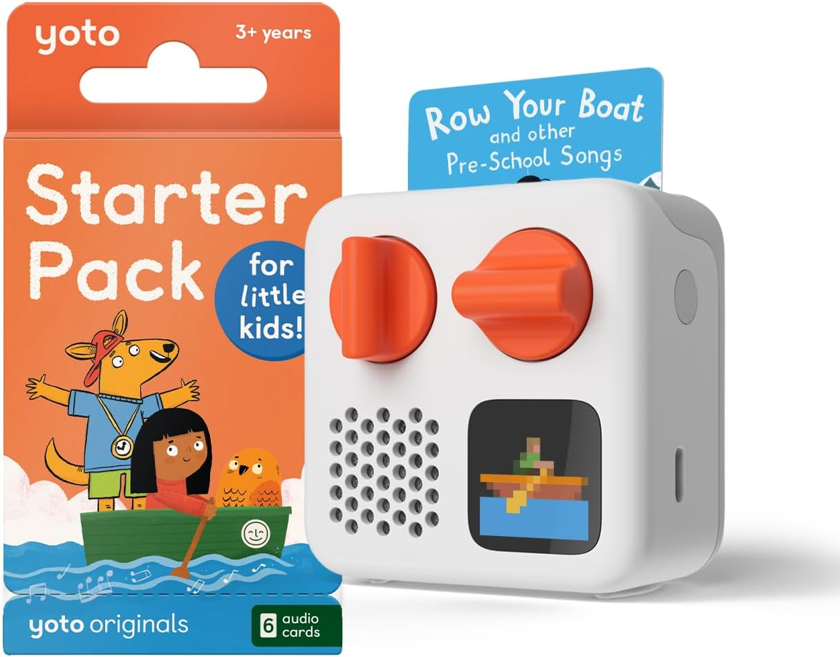 Yoto Mini (2024 Edition) + Starter Pack for Little Kids Bundle &ndash; Kids Screen-Free Bluetooth Audio Player, All-In-1 Travel Device for Stories Music Podcasts Radio, Use as Speaker or with Headphones image number 5