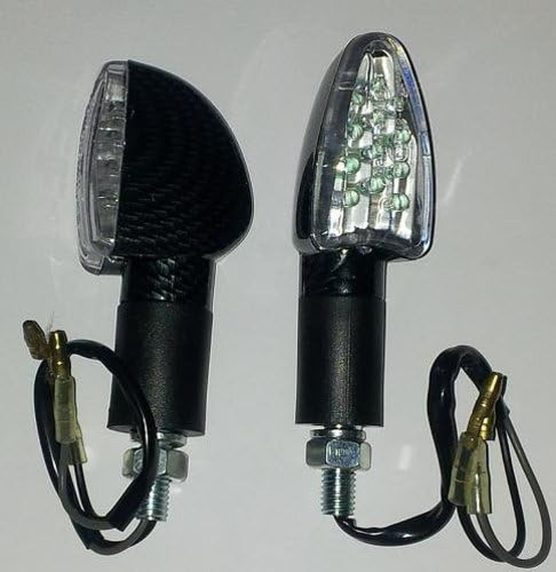 Indicators LED Motorcycle Universal Pair Motorbike Scooter 2 X 6,7 Carbon