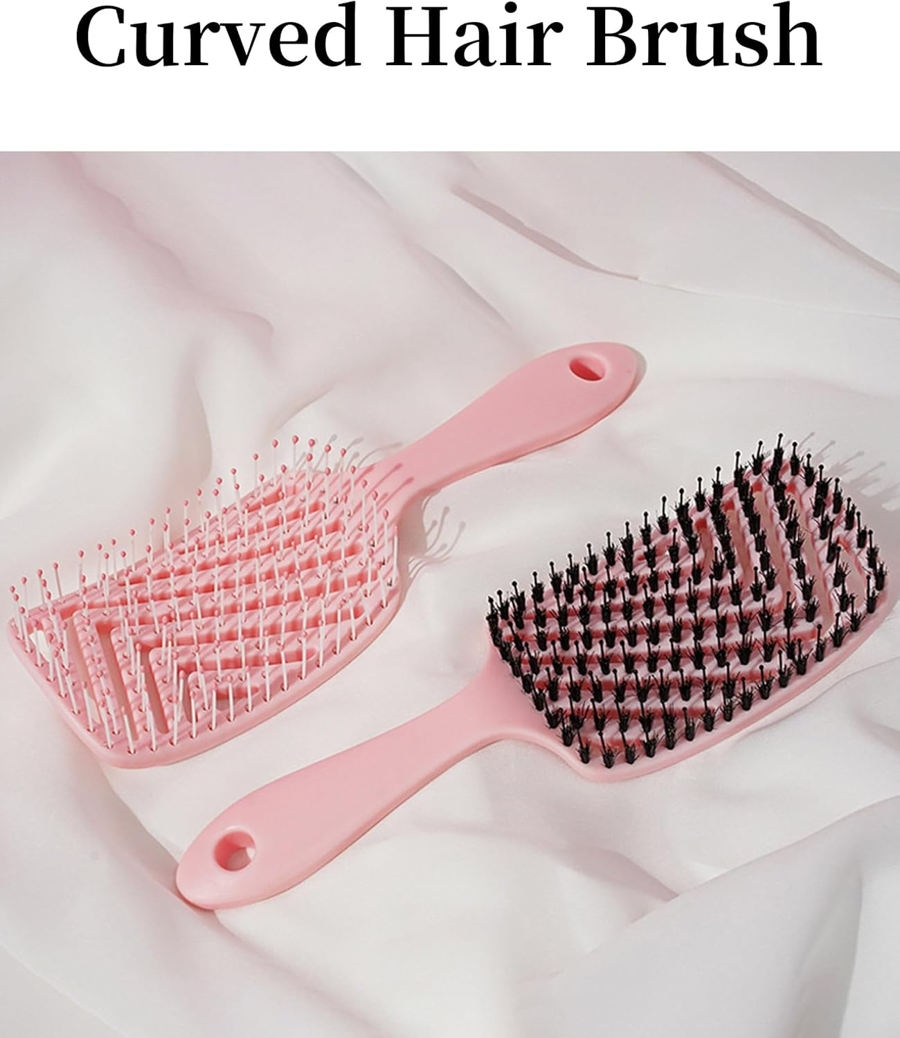 Detangler Hair Brush for Wet and Dry Hair, Comfortable Detangling Brush, Vented and Curved Hair Brush for Women Men Kids image number 3