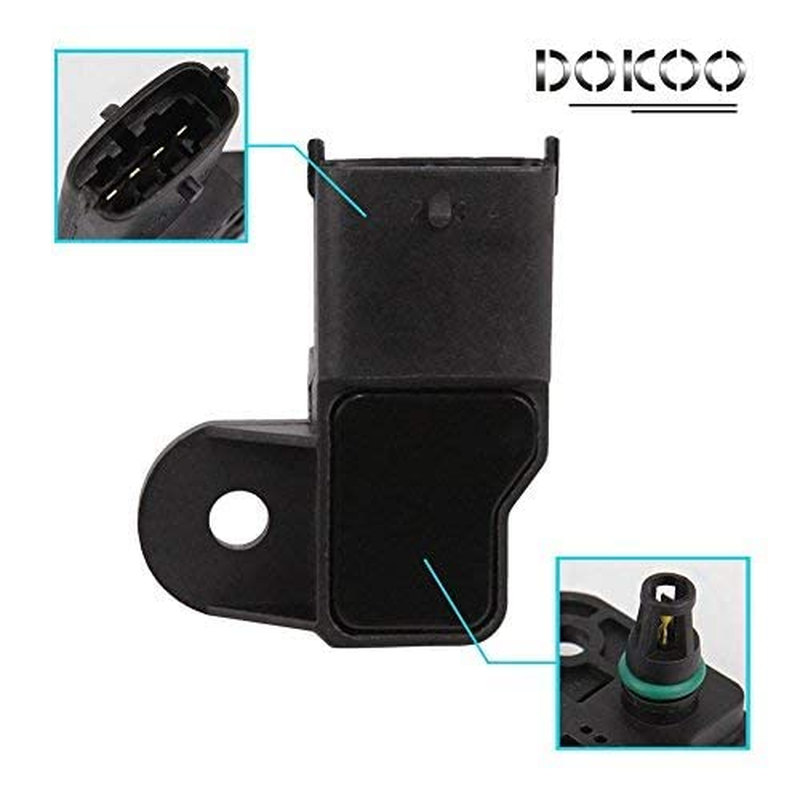 MAP Sensor Manifold Pressure Sensor Fit 46553045 0261230030 for Fiat 500 Brava Bravo Doblo Idea Linea Palio Panda Punto Qubo Stilo Alfa Romeo Mito 2008-2014 Lancia Musa Ypsilon 2003-2014 Doicoo image number 6