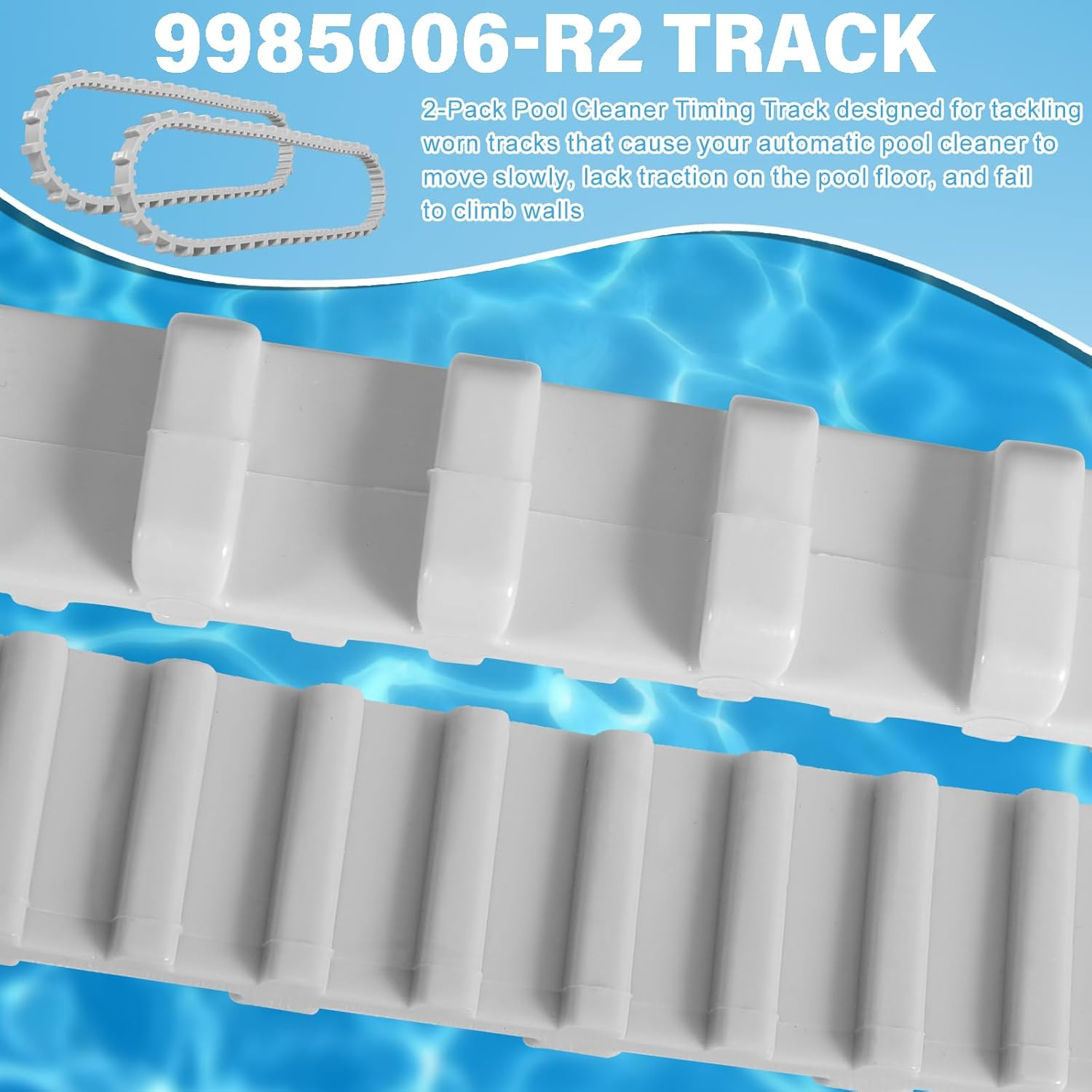 9985006-R2 Track and Climbing Rings 6101611-R4 Replacement Parts Compatible with Maytronics Dolphin Nautilus Cc plus Robotic Pool Robot (6 Pack) image number 1