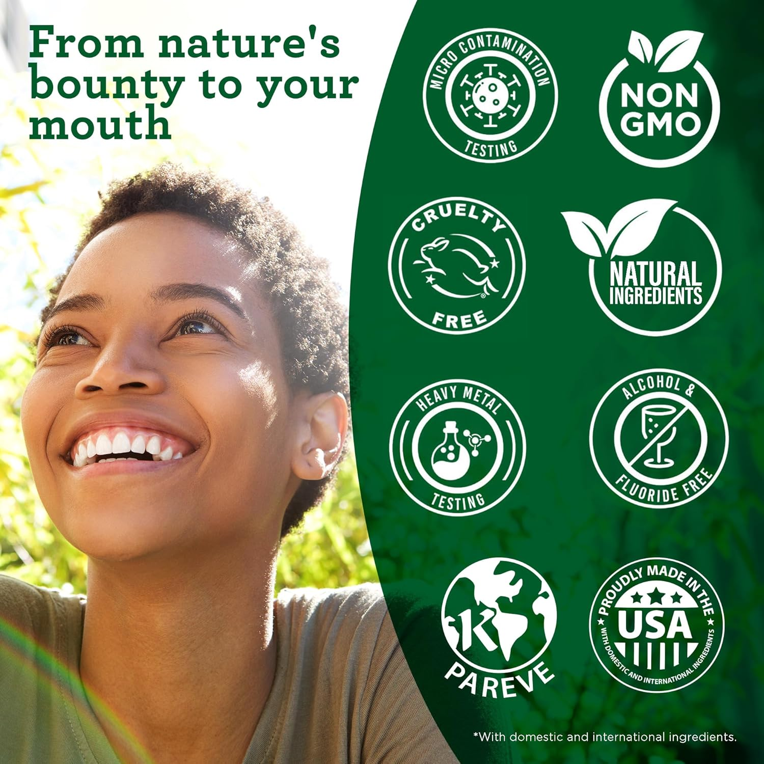 Gurunanda Whitening Pulling Oil with Coconut Oil & Peppermint Essential Oil for Oral Health, Natural Teeth Whitening, Helps Fight Bad Breath, Healthy Gums, Alcohol Free Mouthwash (8 Fl.Oz. X 2) image number 6