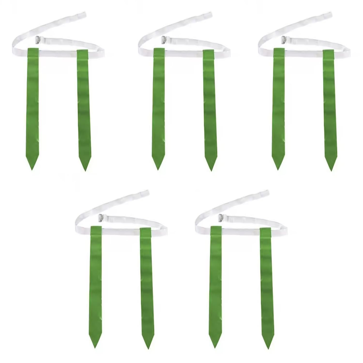 Roczential 5PCS Rugby Training Flag Football Kit Small Football Flag Football Belts Accessory Set Rugby Training Accessory (Blue)