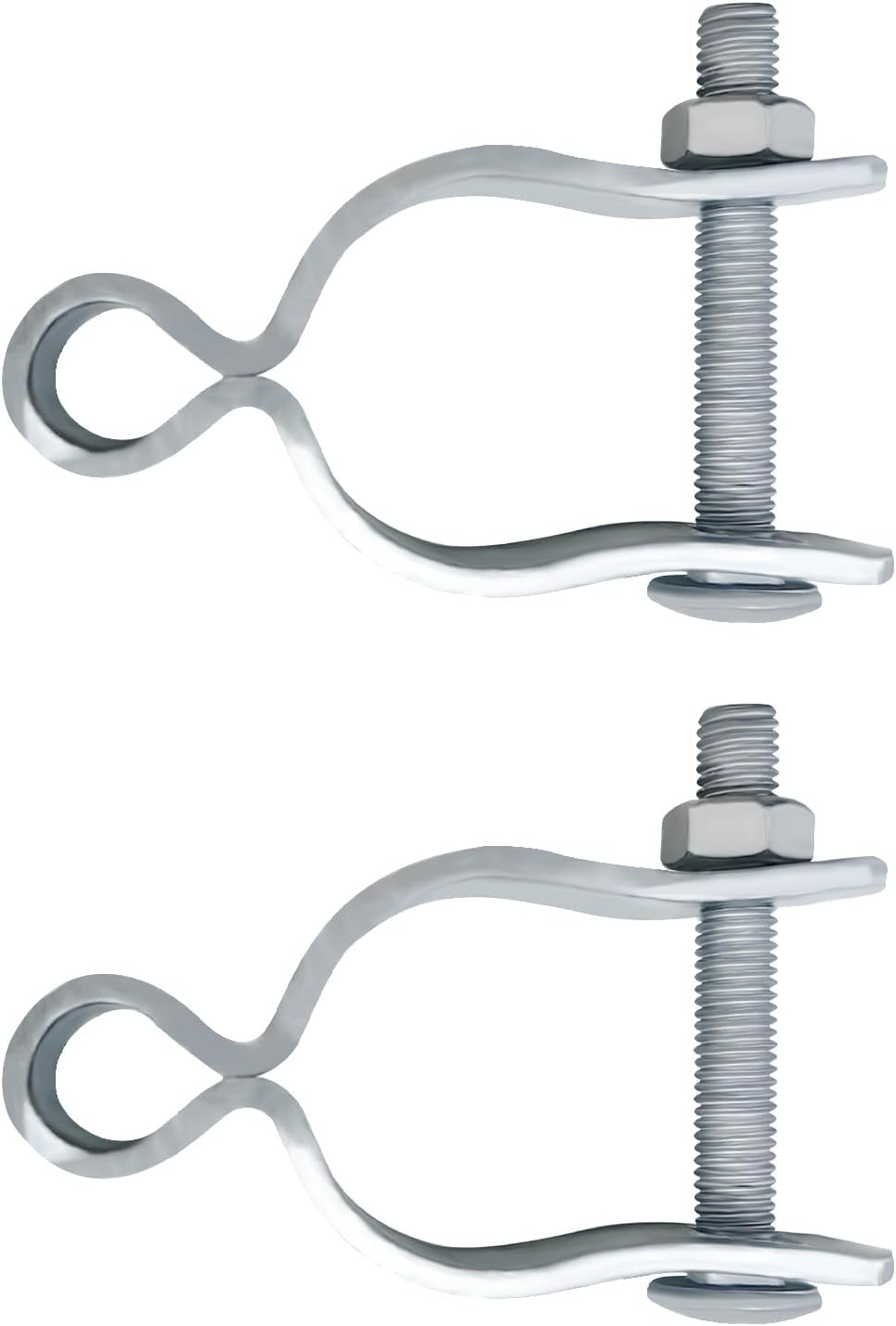 6Set Chain Link Fence Frame Gate Post Hinge, 1-5/8&rsquo;&rsquo;Chain Link Gate, Chains Links Fence Parts, Galvanized Gate Hardware, Chains Links Fences Tools (1-5/8 Inch)