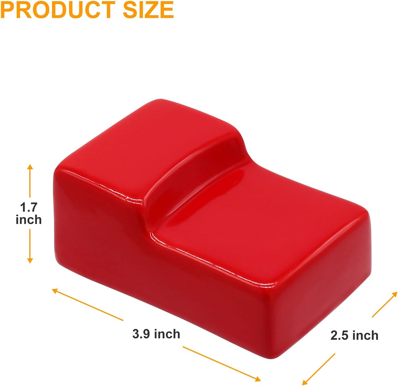 3-Pack Ceramic Grill Feet Shoes Replacement Parts for Big Green Egg Charcoal Grill, Ceramic Feet for Kamado Grills Big Joe Charcoal Grill, Kamado Accessories Parts image number 1