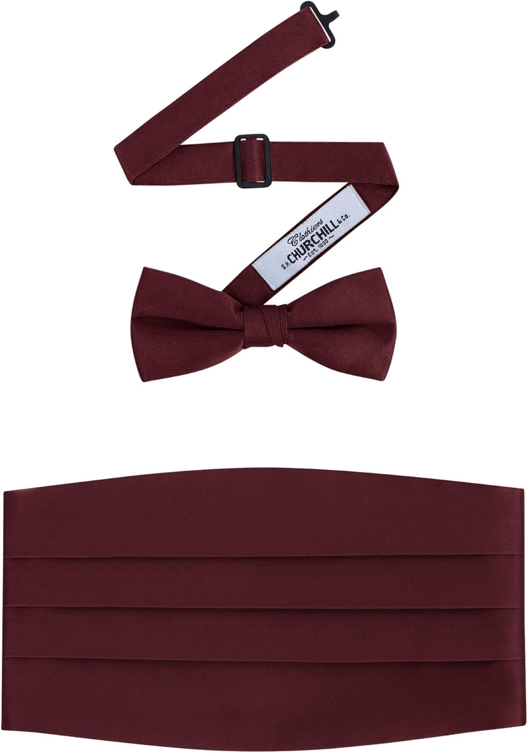 Men'S Formal Satin Bowtie and Cummerbund Set