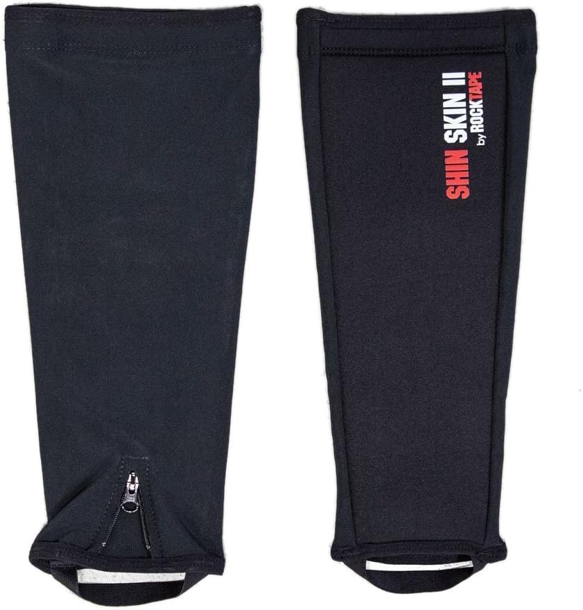 Rocktape Rockguard Shin Protection for Crosstraining and Obstacle Course Racing - Durable 5Mm Neoprene with Zipper Entry and Foot Strap for Secure Fit, Black, Medium image number 5