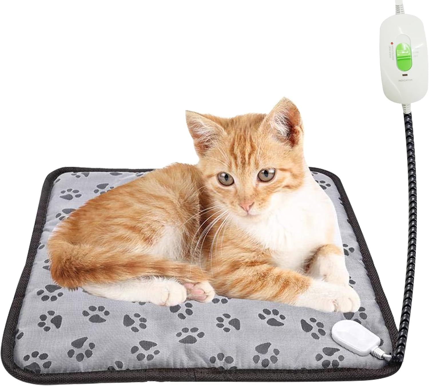 B-Qtech Pet Heating Pad, Electric Heated Pad for Dog Cat, Warm Mat Waterproof Dogs Cats Beds with Constant Temperature, Comfortable Heater Heater Blanket Puppy and Kitten (17X17 In) image number 2