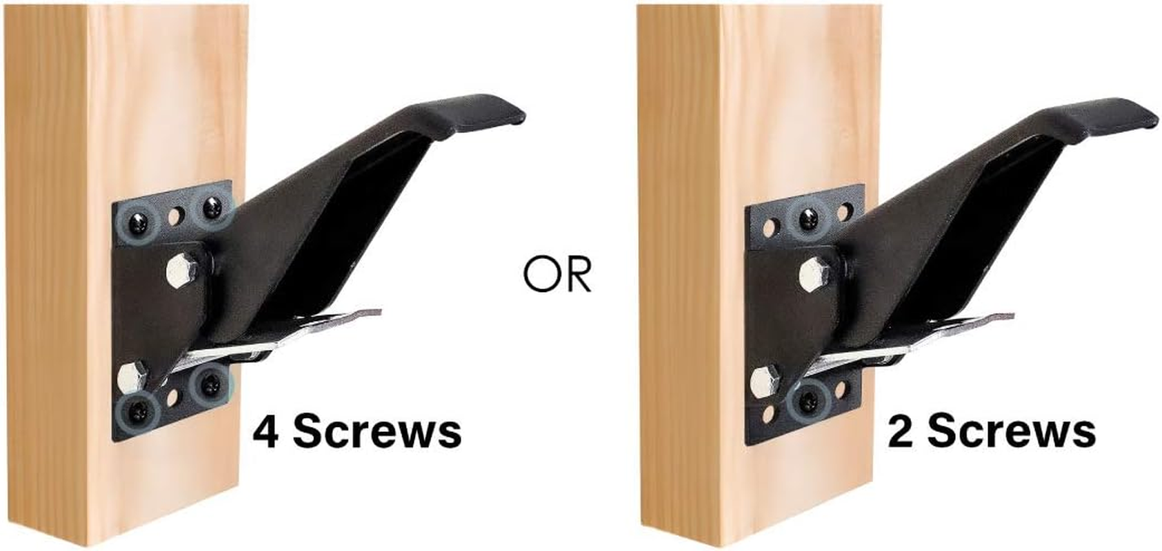 POWERTEC 17001 Workbench Caster Kit, Multi-Mounting Options W/Polyurethane Wheels & 400 LB Total Weight Capacity - Pack of 4, Black image number 4