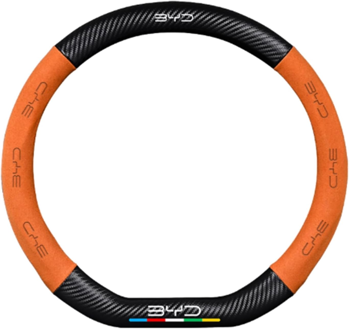 BYD Shark 6 Steering Wheel Cover Custom Fit 100% Precision, Premium Suede Anti-Slip & Wear-Resistant, 8Mm Memory Foam Comfort, 15-Second Quick Install System, Durable Reinforcement image number 3