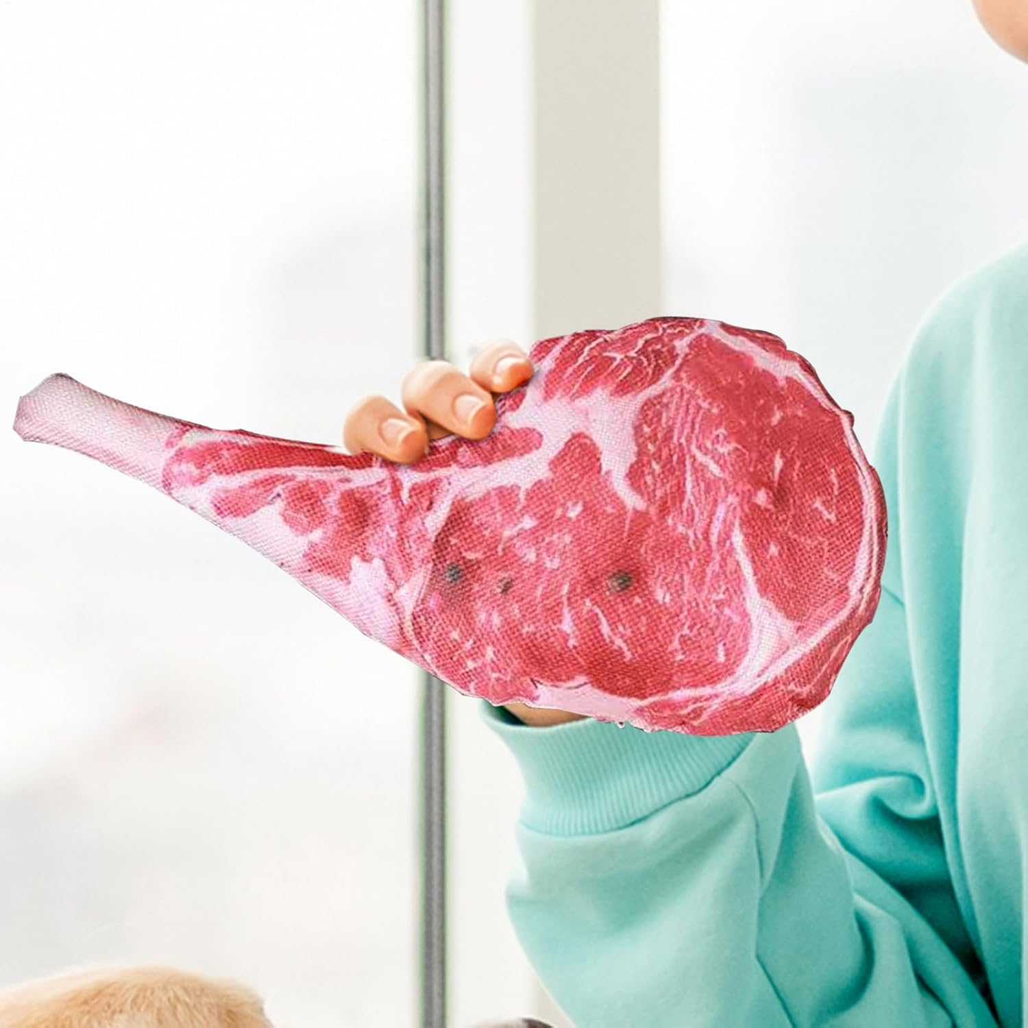 Dog Squeaky Toys - Interactive Squeaker Doll for Puppy | Multifunctional Pet Fetch Chewing Toys for Outdoor Yard Backyard Home image number 3