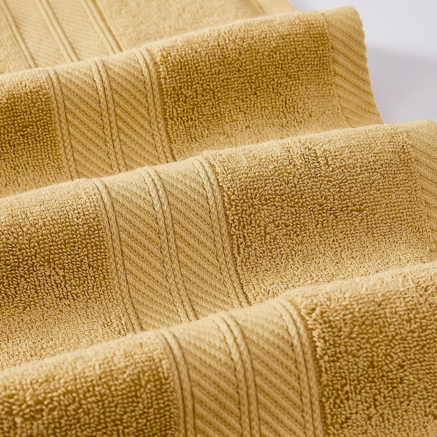 Modern Threads Trefoil Filigree 6-Piece Reversible Yarn Dyed Jacquard Towel Set - Bath Towels, Hand Towels, & Washcloths - Super Absorbent & Quick Dry - 100% Combed Cotton