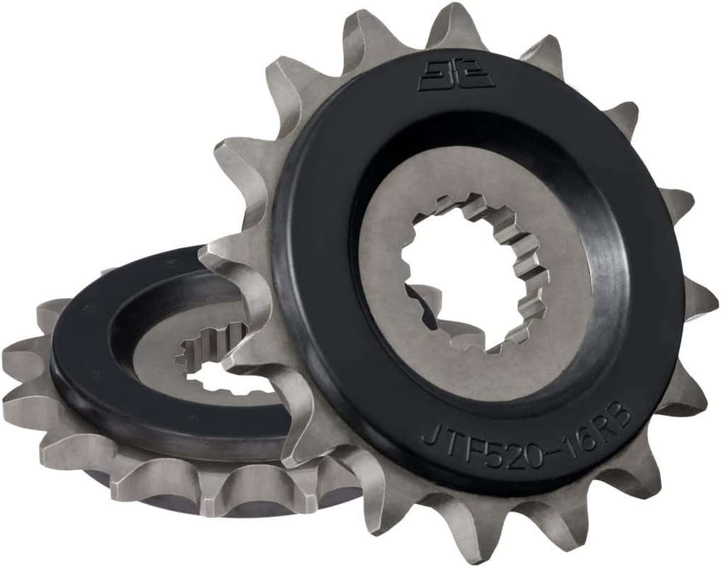 JT Sprockets JTF520.16RB 16 Tooth Rubber Cushioned Front Countershaft Sprocket, Single