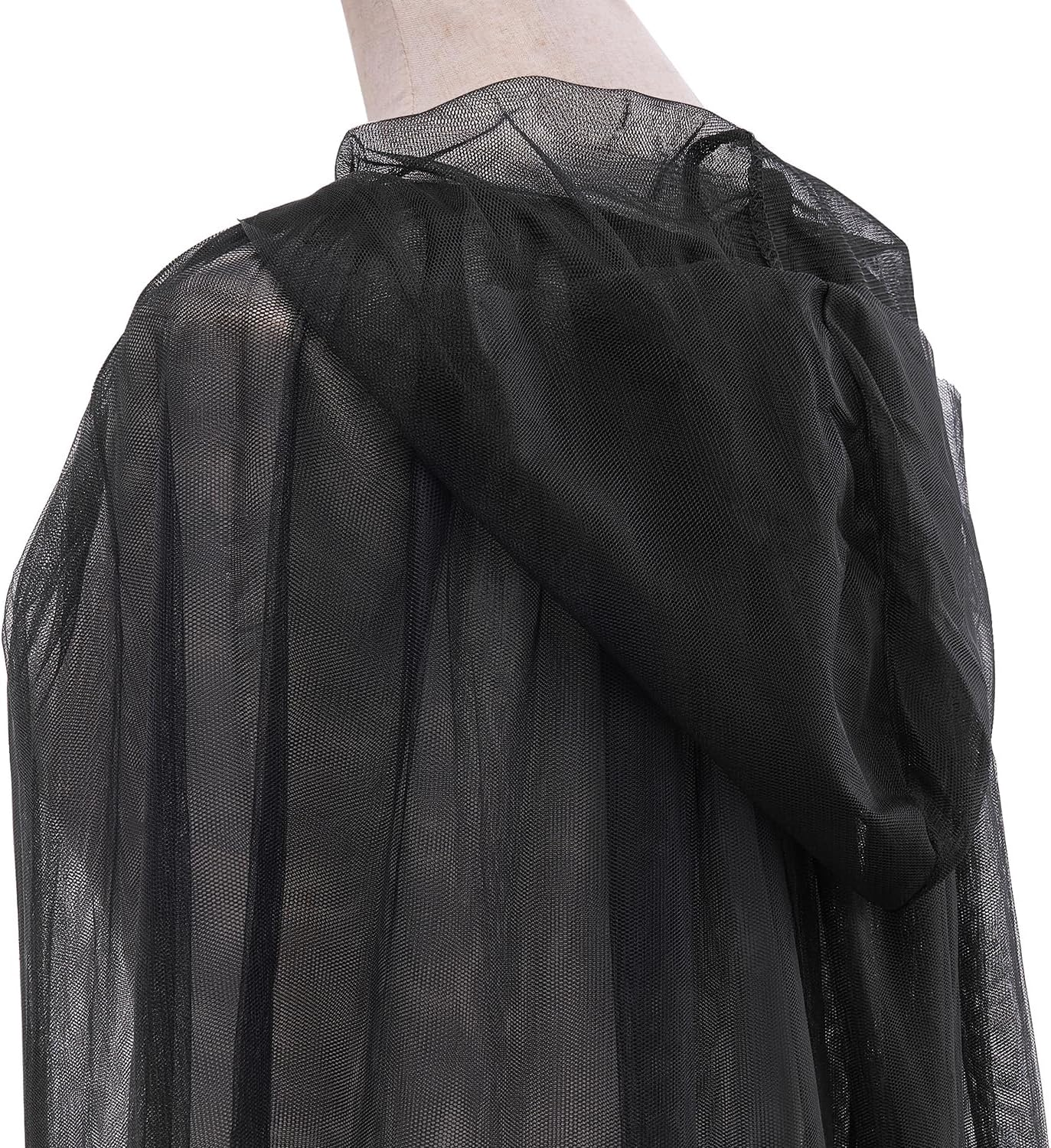 Mayplous Halloween Costume Cloak for Women Adult'S Cosplay Cape Long Tulle Cape Fancy Dress Hood Dress-Up for Role Play image number 4