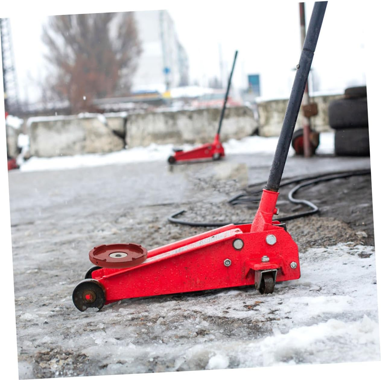 PENIKOKO 2Pcs Heavy Duty Jack Block Wheel Chock Stabilizer Pads for Rvs Trailers Durable Dual Pump Design for Efficient Lifting Stability for Automotive Maintenance image number 4