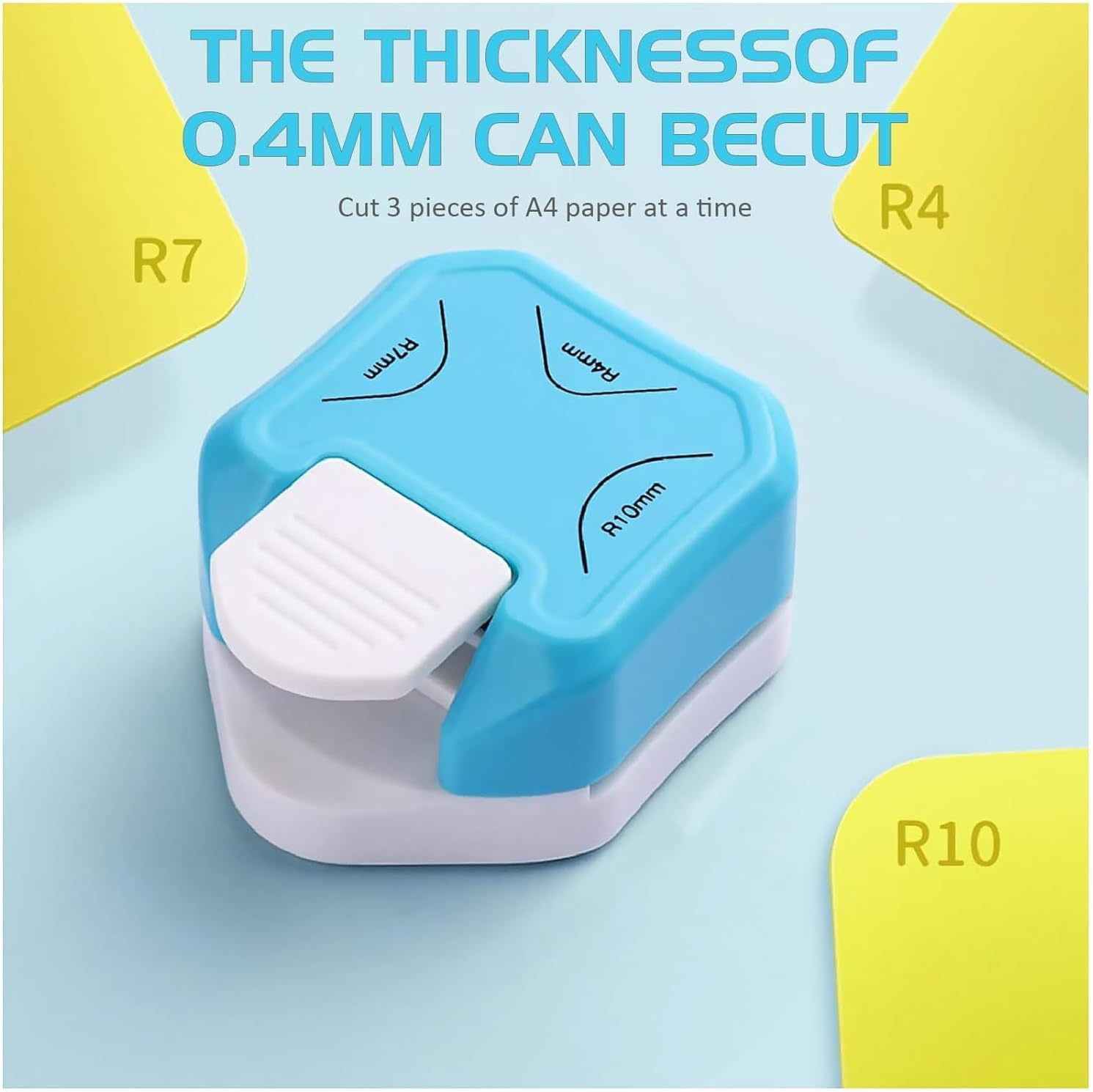 3 in 1 Corner Rounder Punch, Paper Hole Punch 4Mm 7Mm 10Mm 3-Way Corner Rounder Cutter for Paper Crafts, DIY Projects, Photo Cutter, Laminate, Crafting Handmade Activity,Card Making and Scrapbooking image number 5