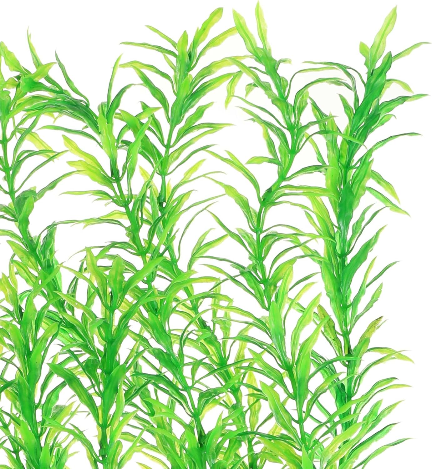 JIHAQUA Aquarium Decor Plastic Plants Extra Large 21 Inches Artificial Fish Tank Plants Tall Fish Tank Decorations (Green 2Pcs) - Wine 2Pcs image number 2