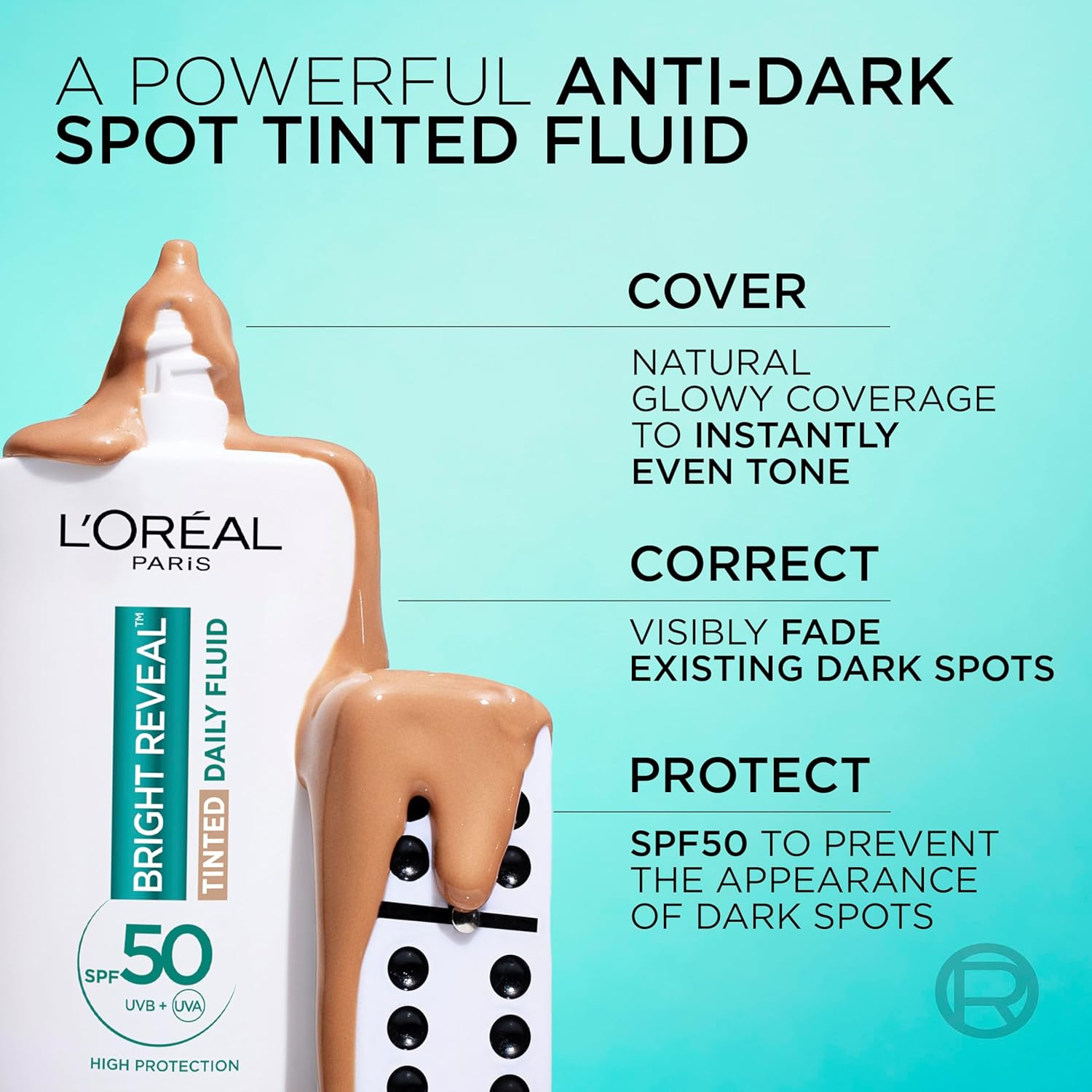 L&rsquo;Or&eacute;al Paris Bright Reveal Tinted SPF 50 Daily Fluid Medium Sunscreen 50 Ml