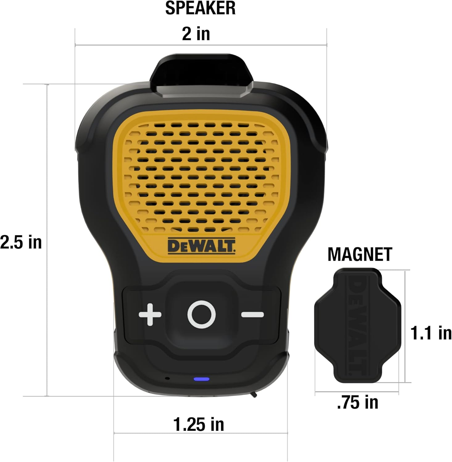 Dewalt Jobsite Pro Wearable Bluetooth Speaker image number 6