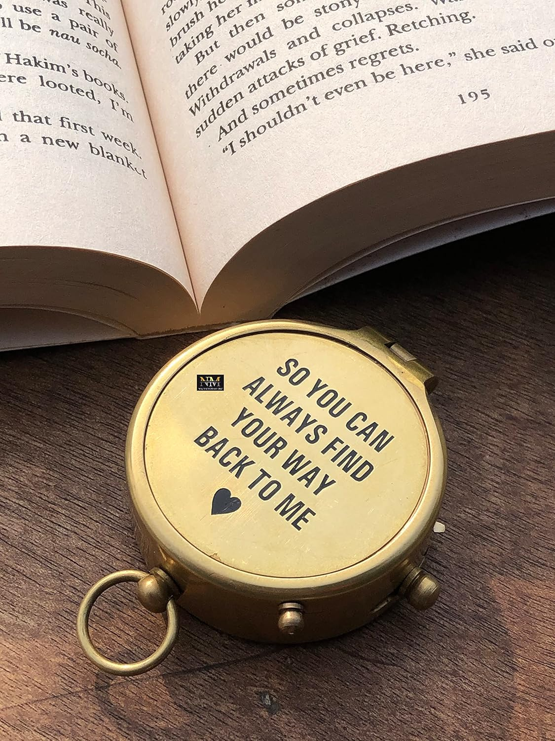 Camping Compass Engraved with &ldquo;So You Can Always Find Your Way Back Home&rdquo;, Gift Compass for Christmas, Birthday, Anniversary, Black Friday, New Year, Occasional image number 2